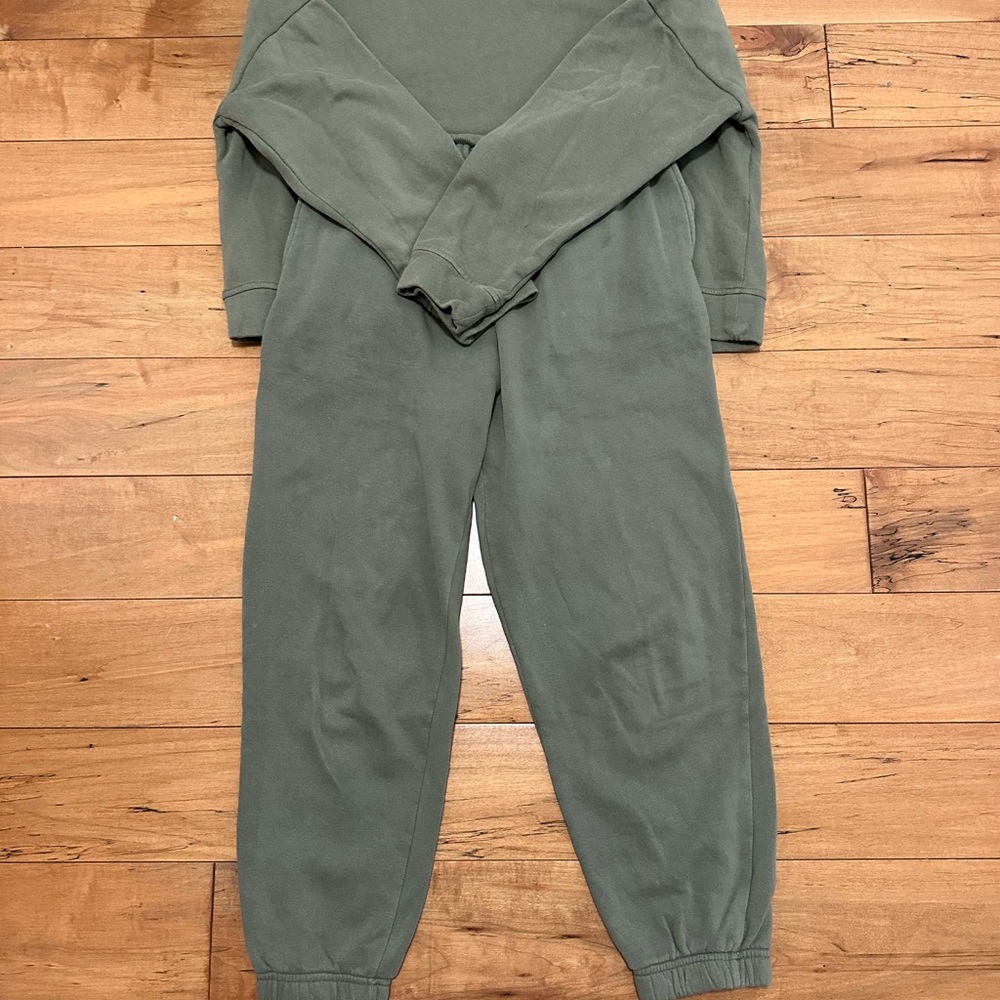 Olive Green Track Joggers - Women